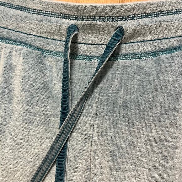 Te Verde Velour Pants Women’s Medium Baby Blue Y2K Luxe Lounge Cozy *Flaw* - Picture 5 of 12